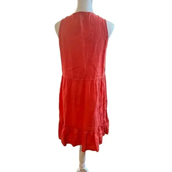 CYNTHIA ROWLEY 100% LINEN halter dress size medium - Picture 4 of 5